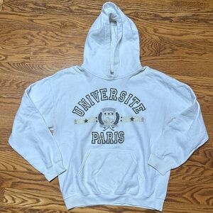 Gildan White Universite Paris Sweater